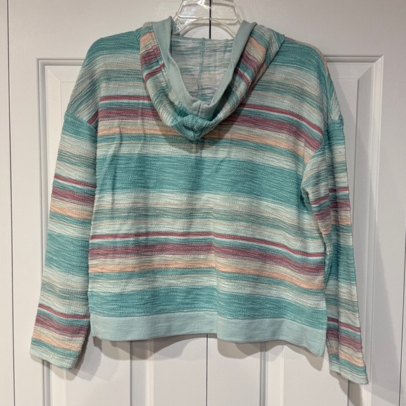 SO Multicolor Striped Lace-Up Hoodie - Picture 4 of 8